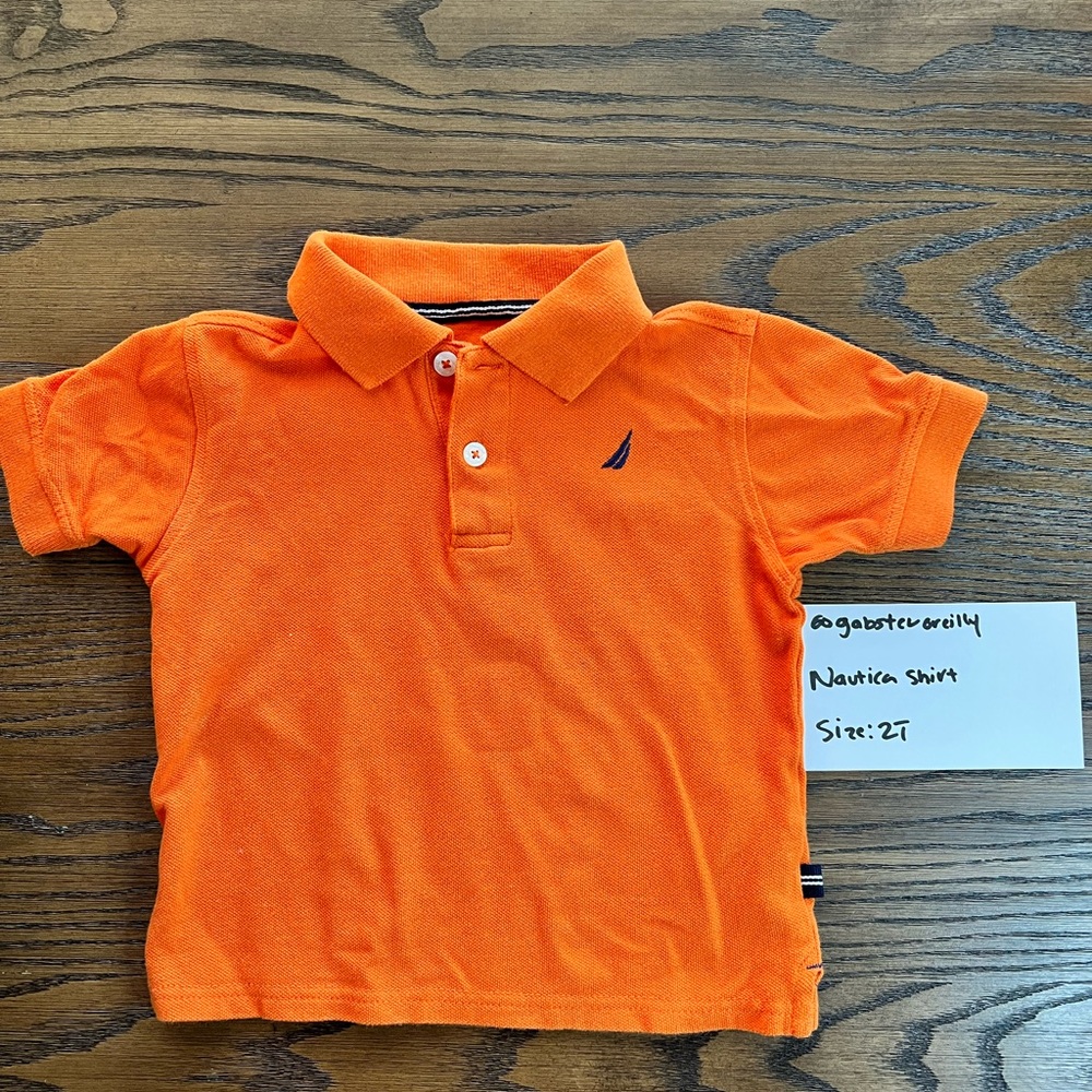Nautica Kids Orange Polo Shirt